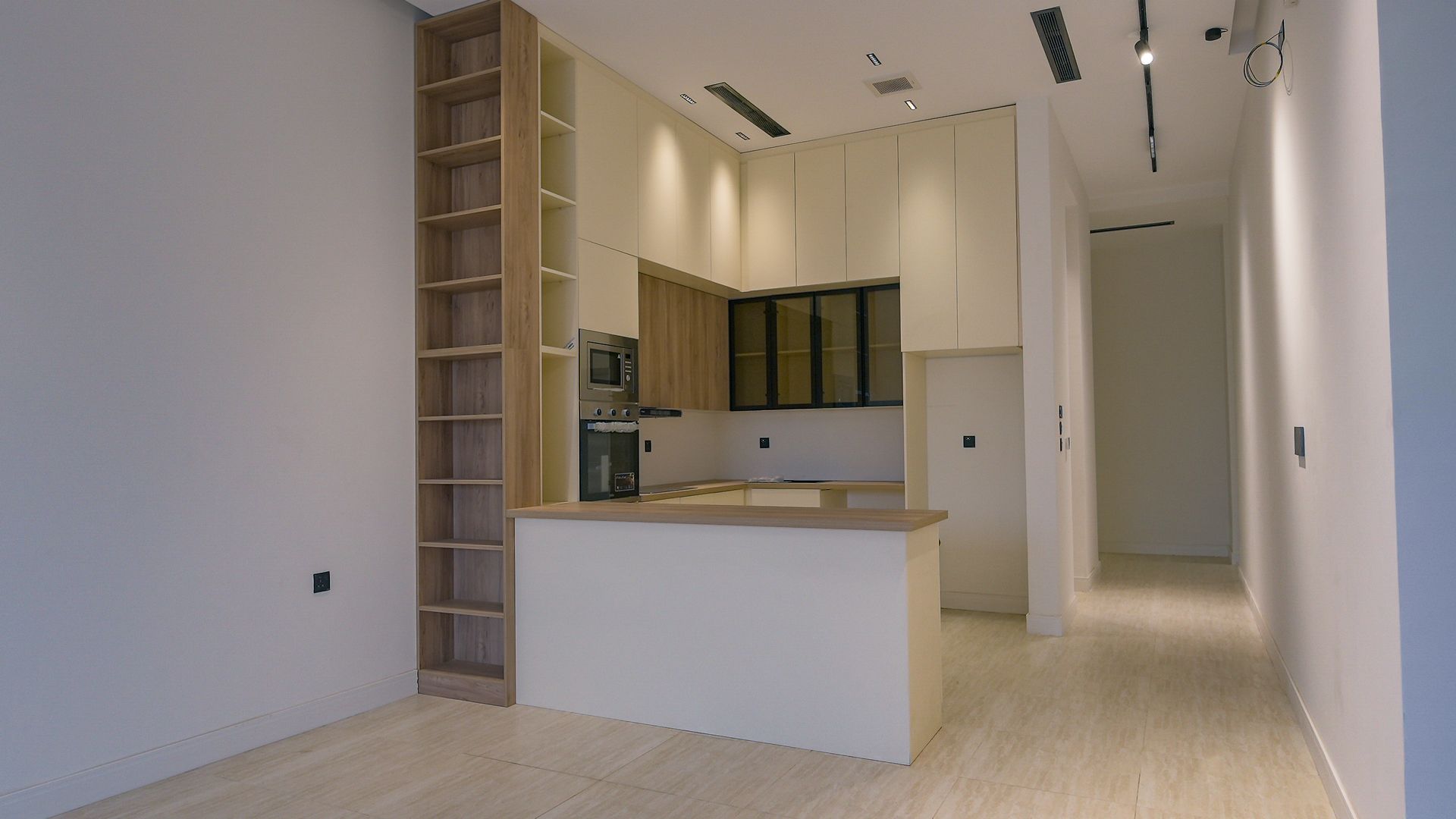 Illustrative — developer's finished unit at Kian Al-Masiah — Building 113, Al Nuzhah: Kitchen — Three-Bedroom Apartment of 182 sqm, Building 113, Al Nuzhah