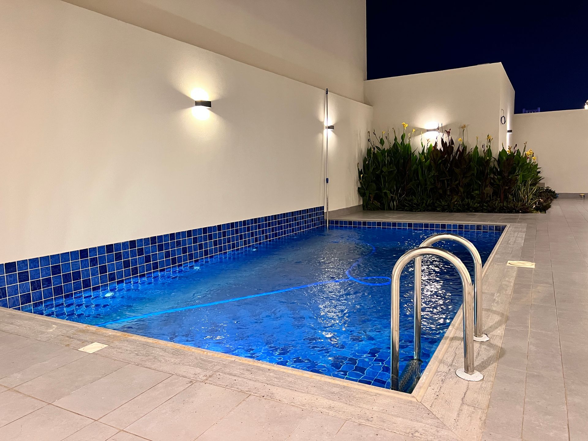 Pool at night — Rooftop-View Villa, Al Mohammadiyah