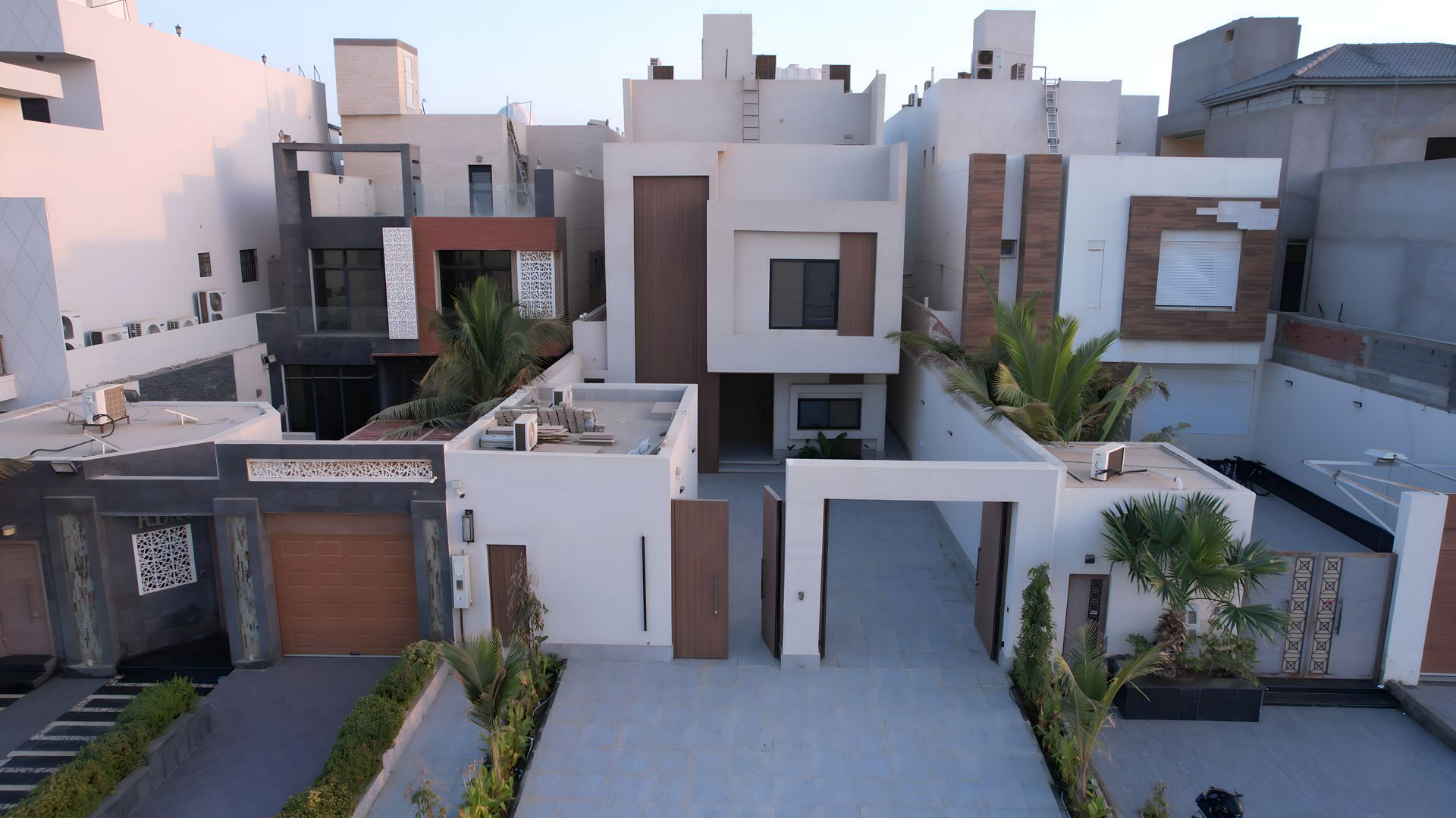 Aerial view — Private Beach Villa, Durrat Al Arous