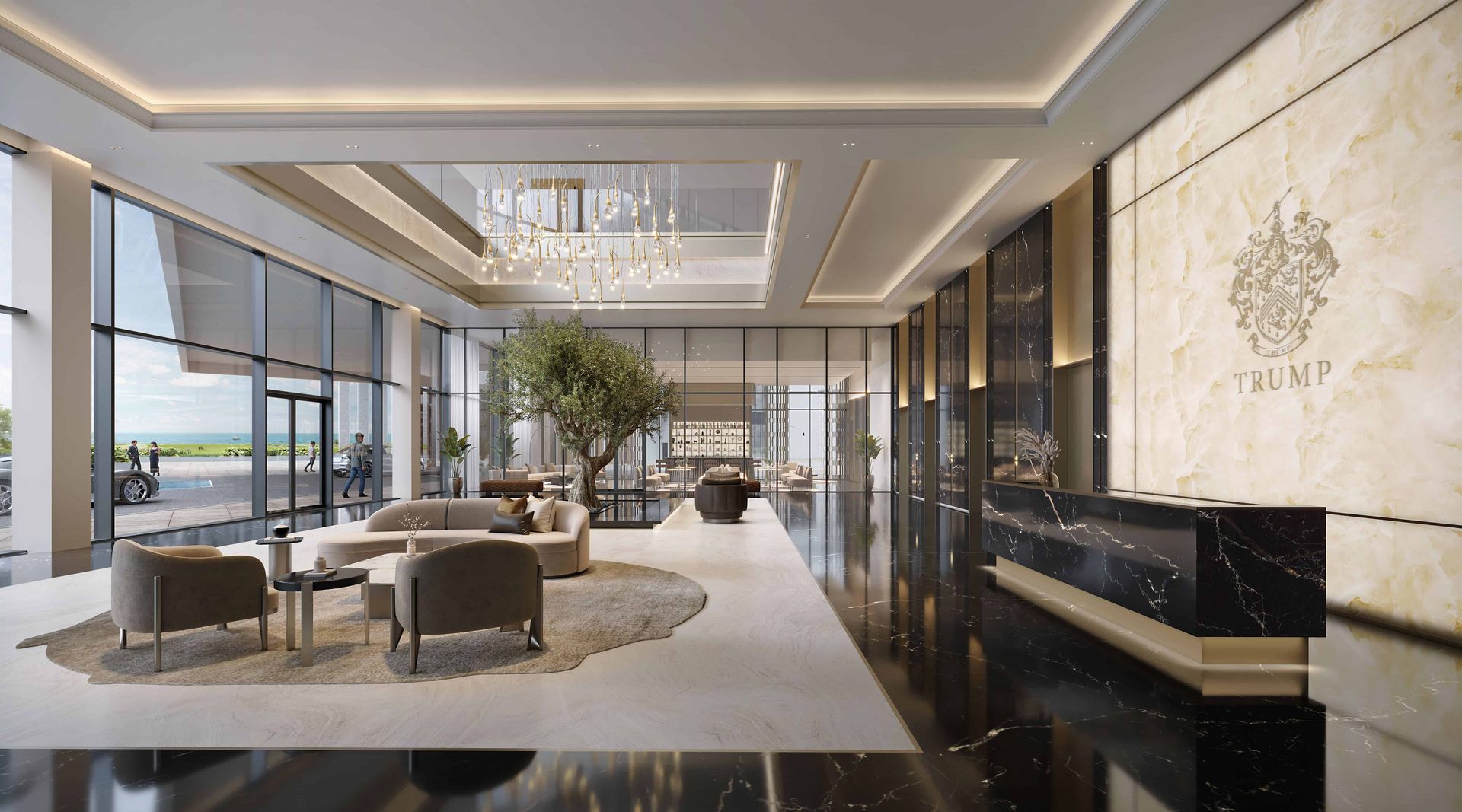 Lounge — Trump Cliff Villas, AIDA, Muscat