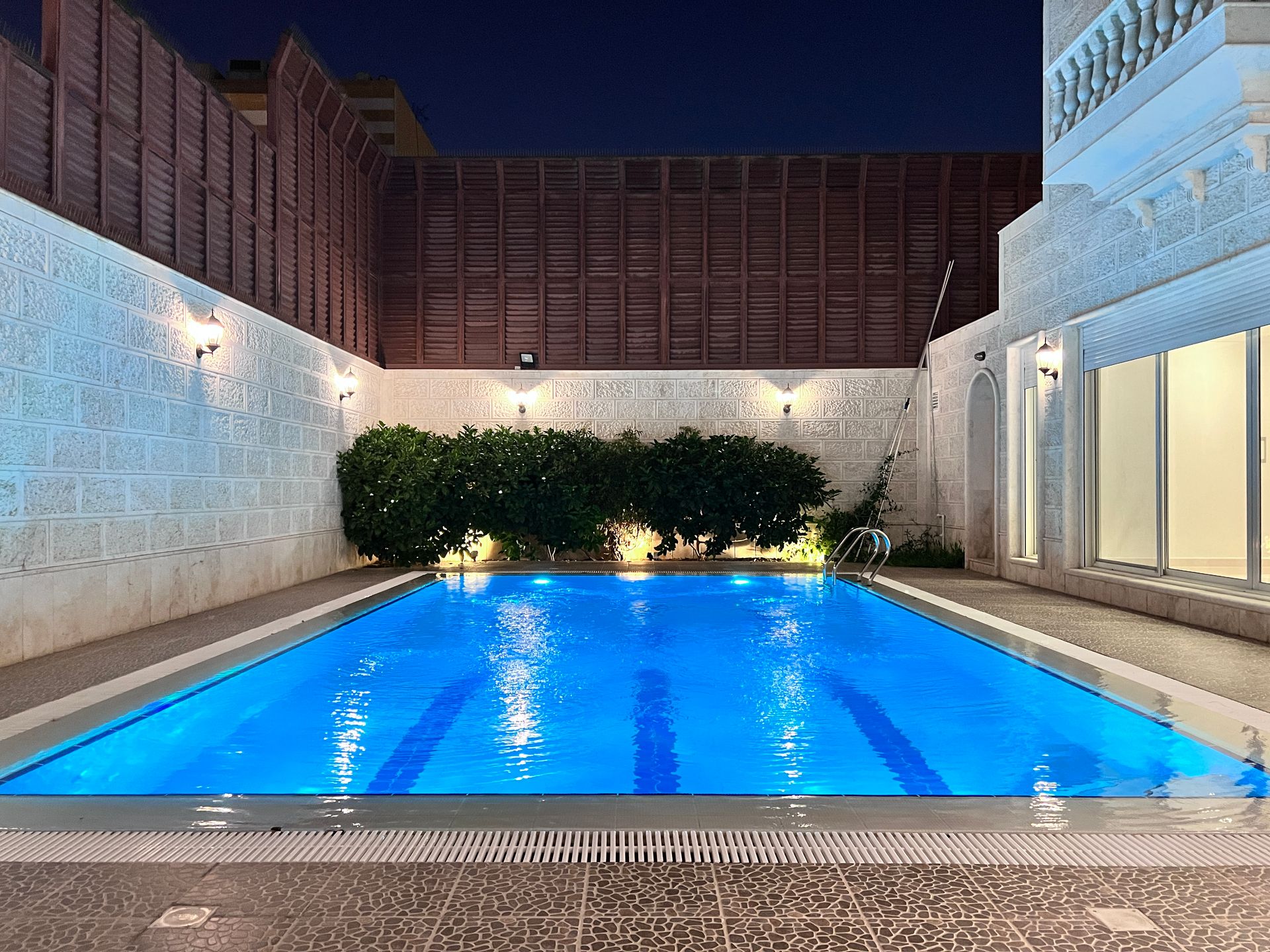 Pool at night — Villa Al Shati 1