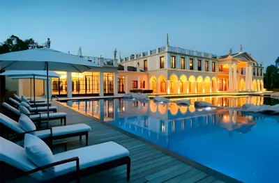 Pool at night — Palais Vénitien, Cannes