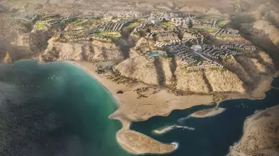 Aerial view — Trump Cliff Villas, AIDA, Muscat