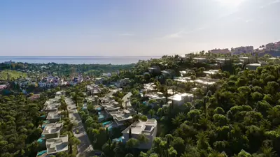 Aerial view — Painite Villas by Lamborghini, Benahavís